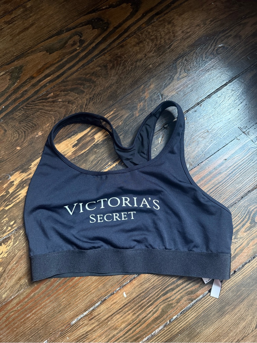 Victoria's Secret Black Logo Sports Bra